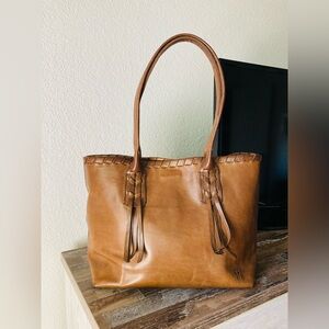 Frye Leather Tassel Tote